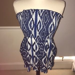 Blue Print Romper